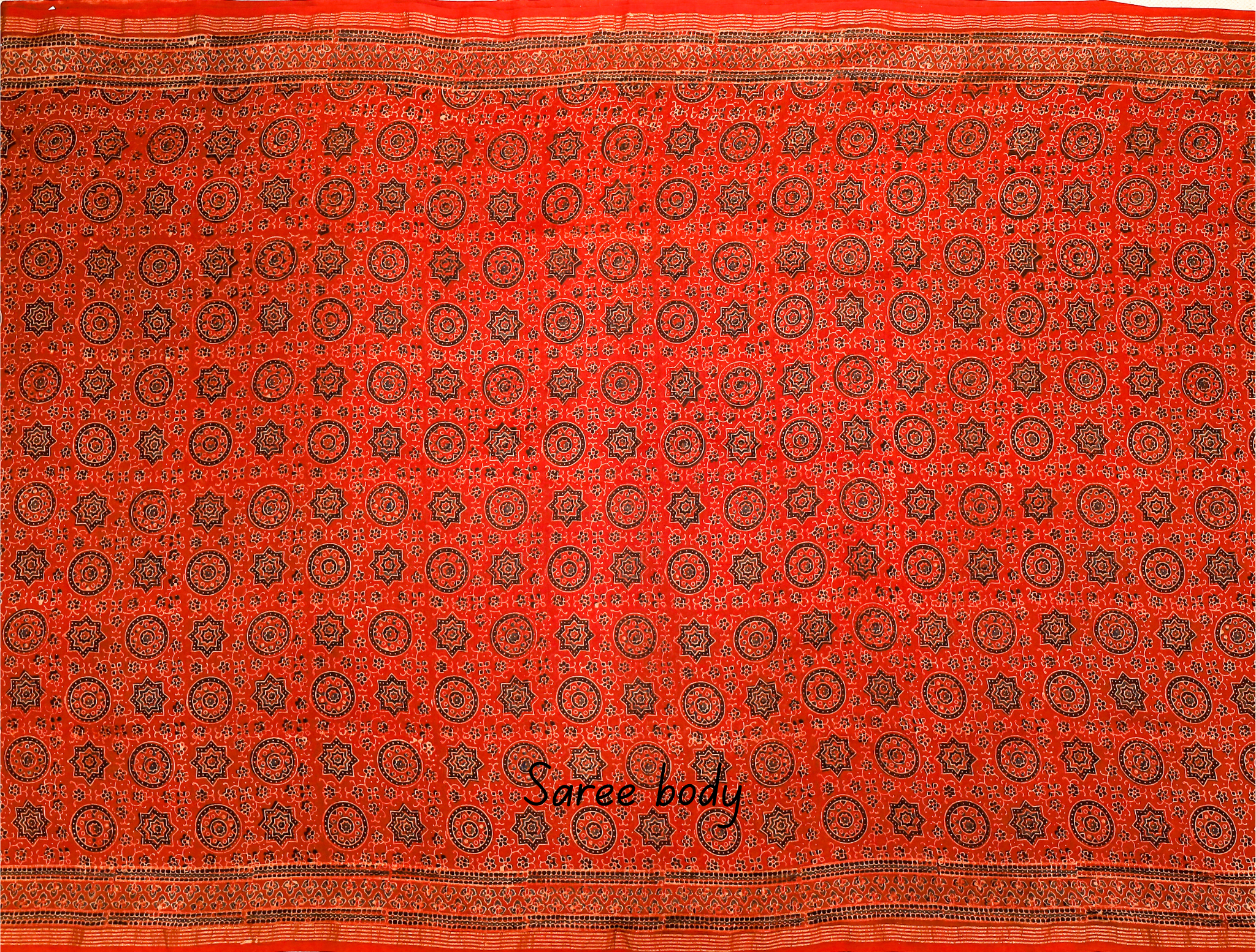 Red Chanderi Saree # 36