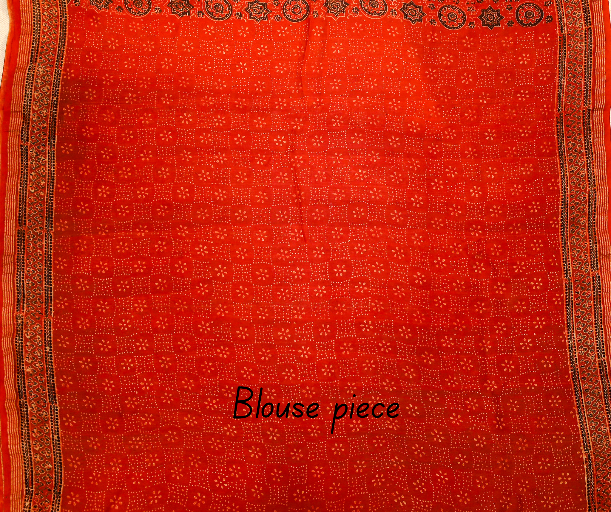Red Chanderi Saree # 36