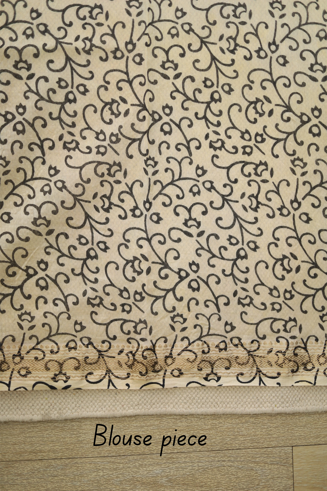 Maheshwari Blockprinted Saree # 45