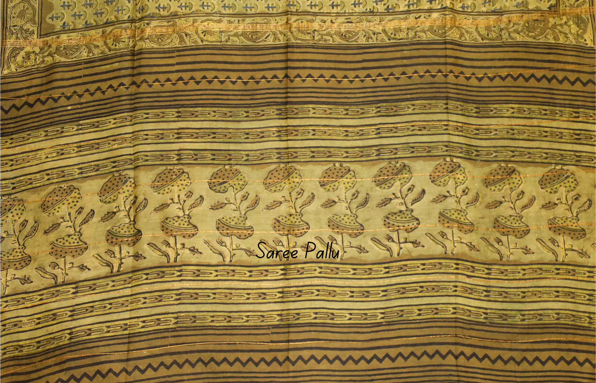 Block printed Chanderi Silk Cotton Saree#18