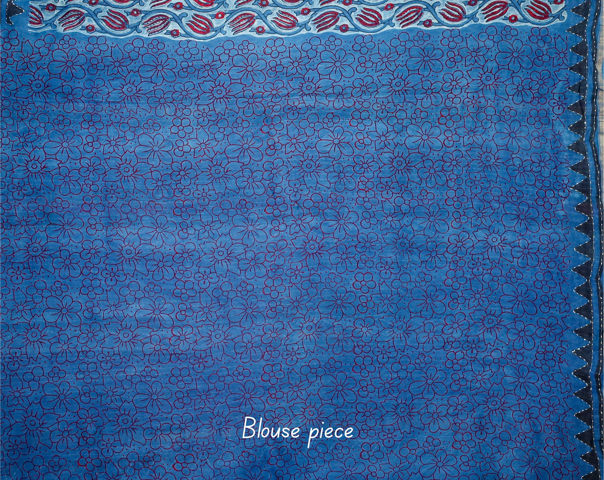 Block printed Chanderi Silk Cotton Saree#17