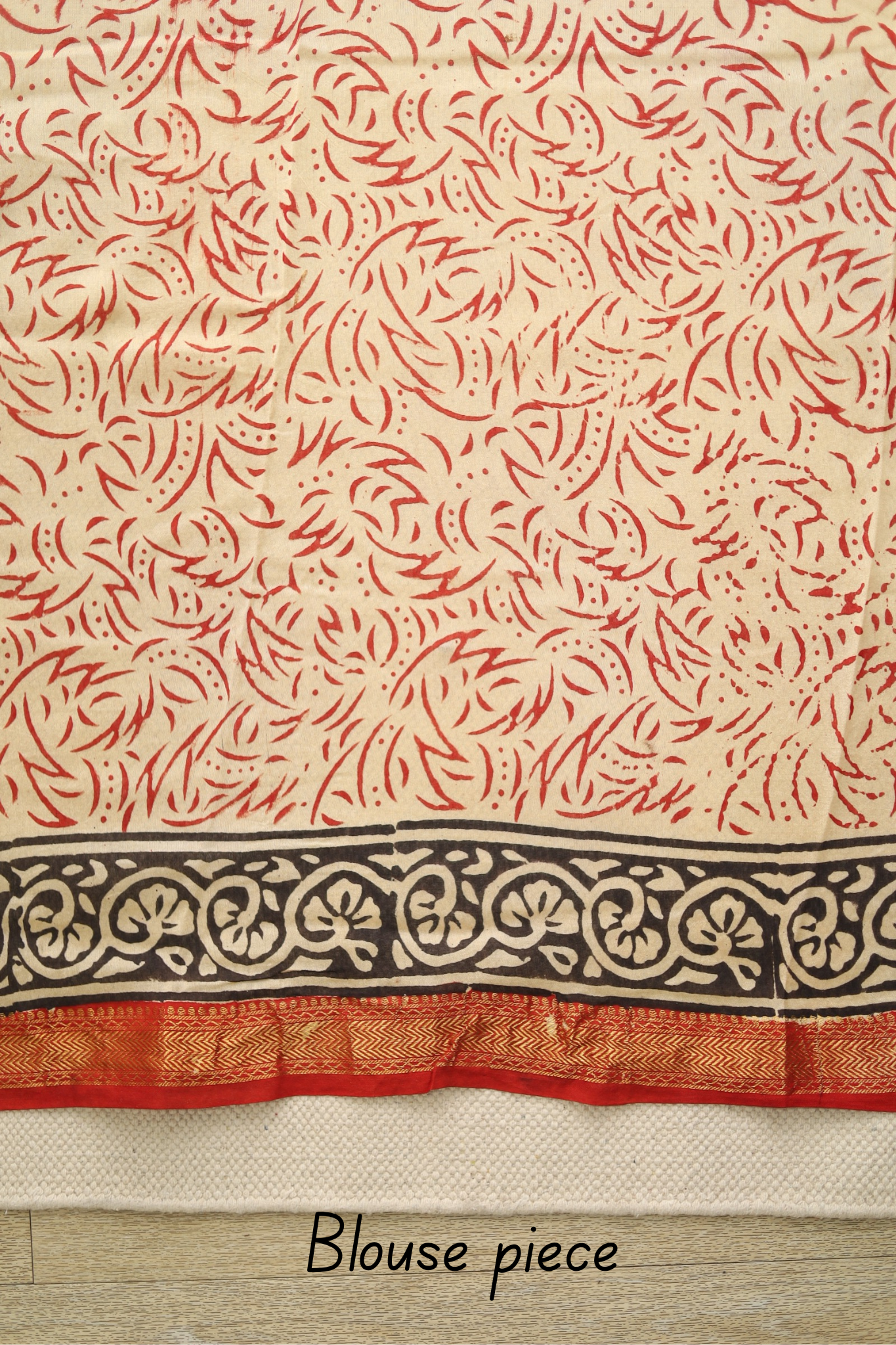 Maheshwari Blockprinted Saree # 51