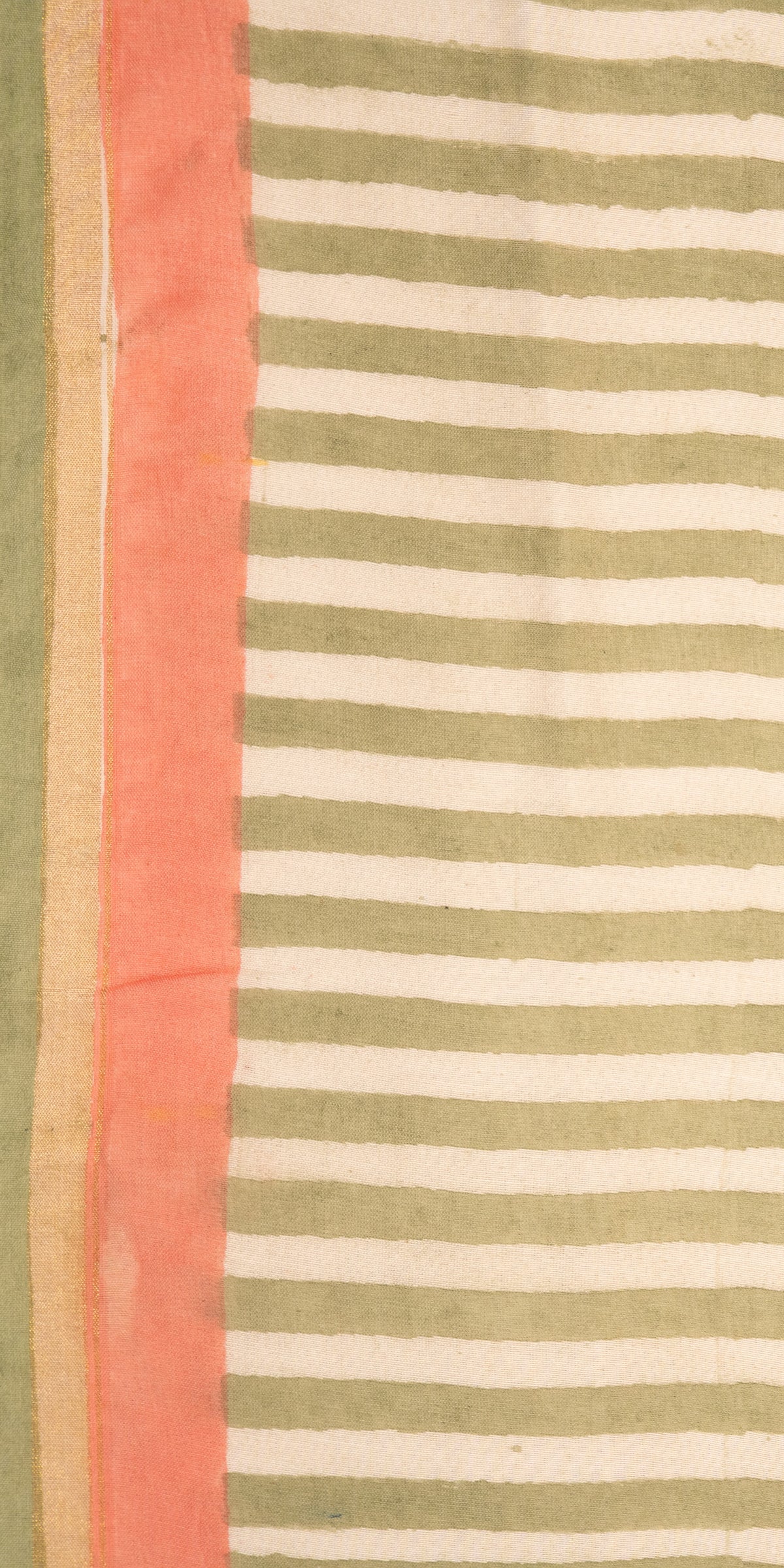 Sanganeri Blockprinted Chanderi SilkCotton Saree # 79