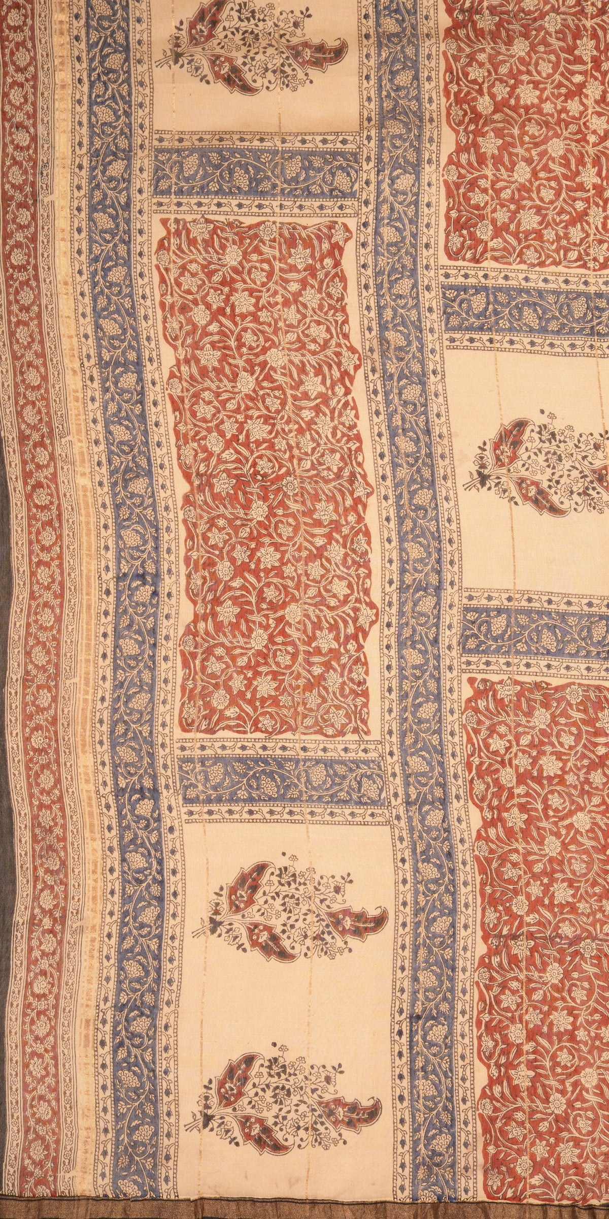 Bagru Blockprinted Chanderi Silkcotton Saree #81
