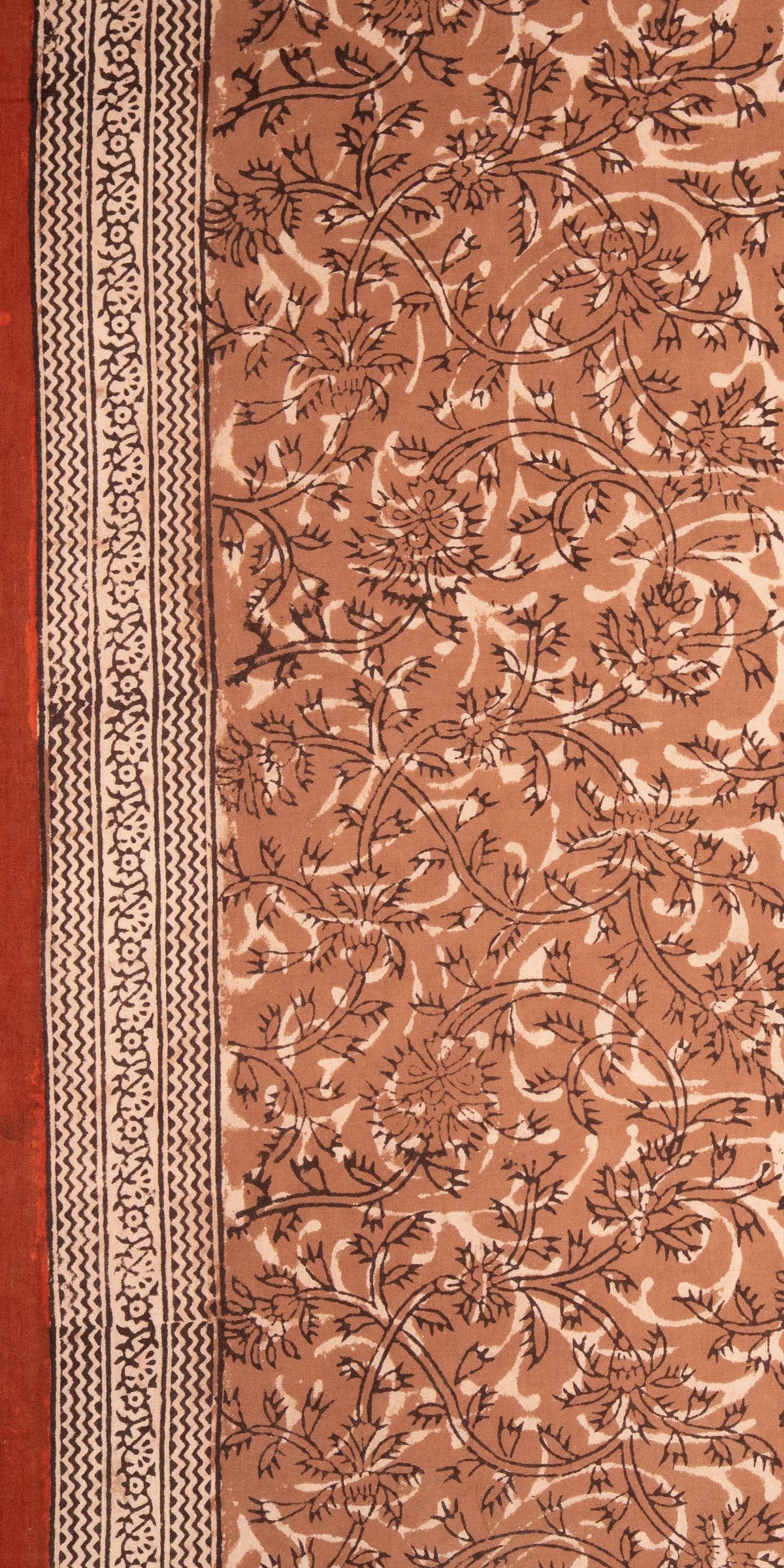 Bagru Dabu Blockprinted Cotton Saree # 83