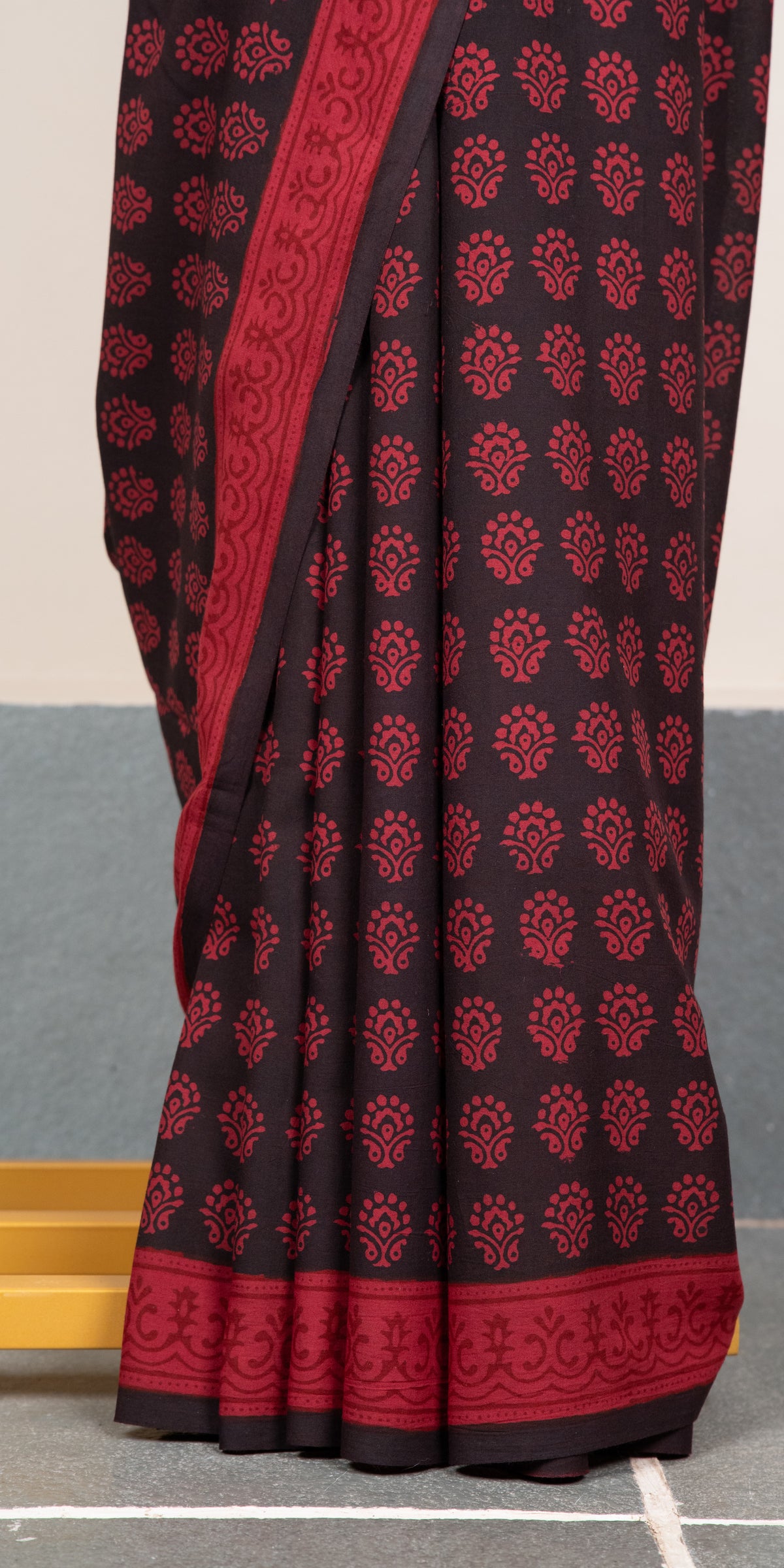 Bagh Blockprinted Cotton Saree # 84