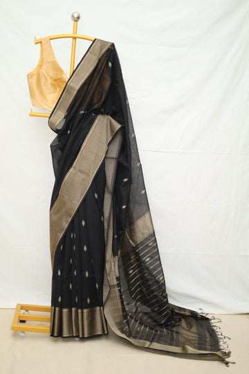 Maheshwari Resham Butta Saree # 43