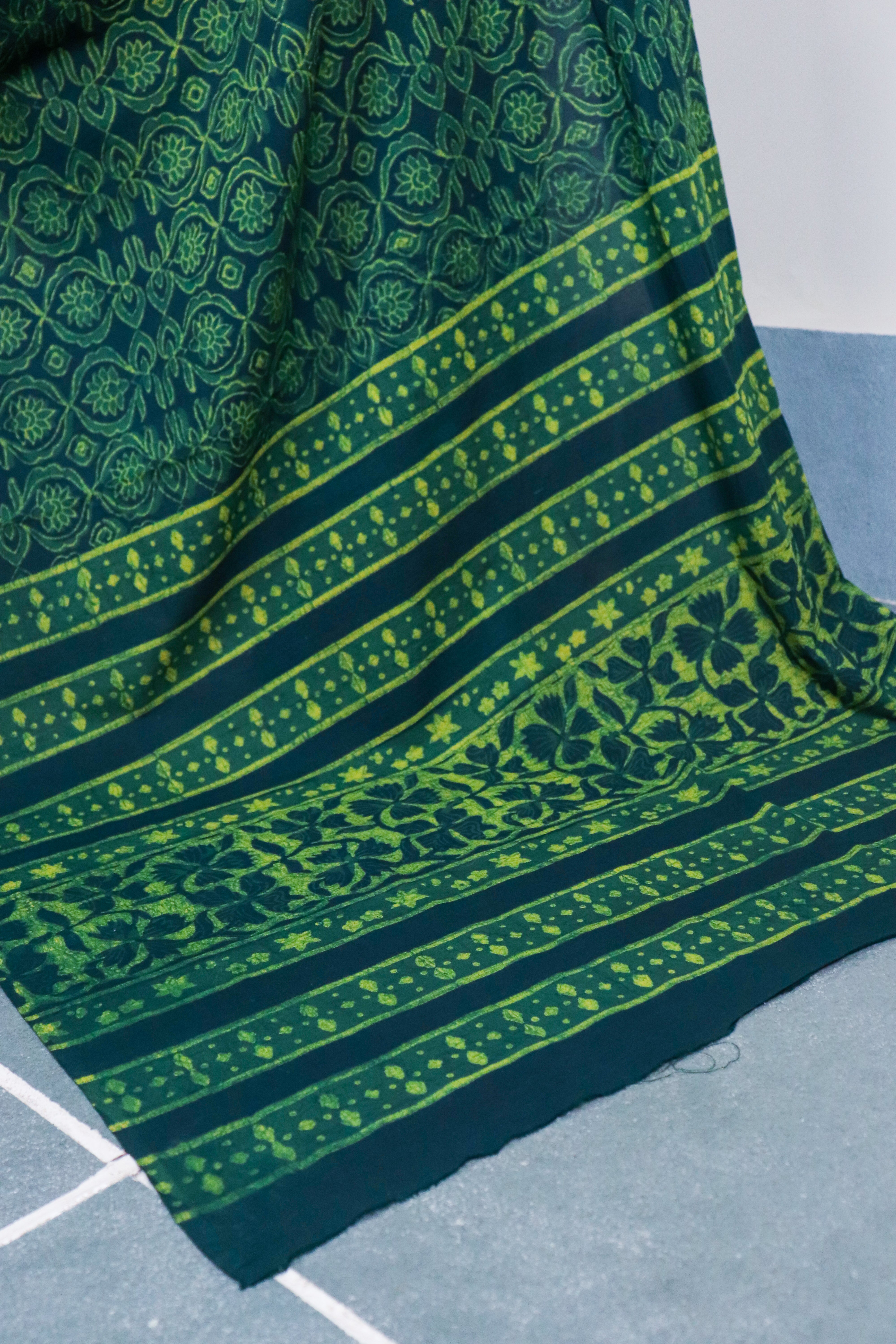 Akola Blockprinted Cotton Saree #70