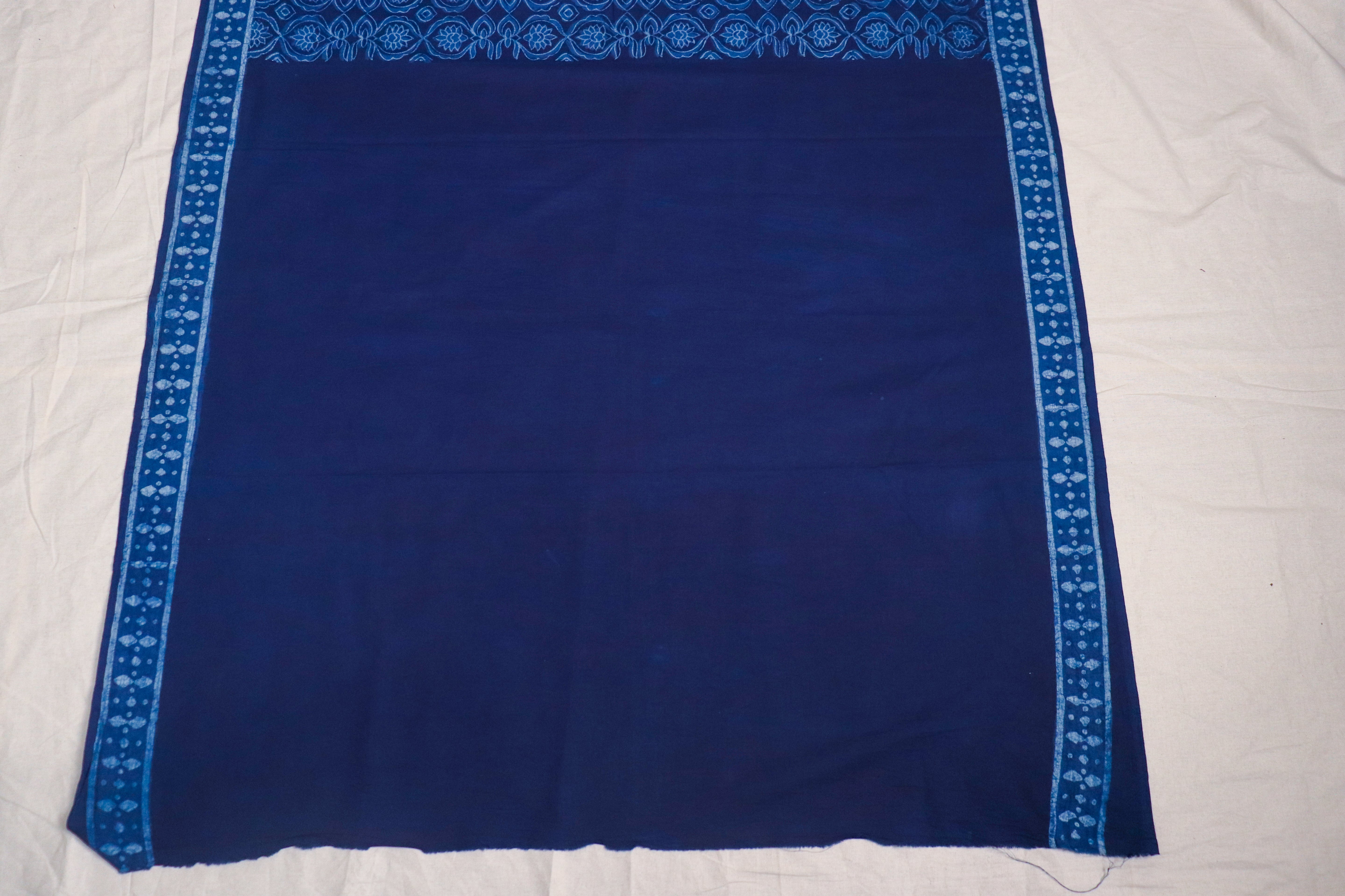 Akola Blockprinted Cotton Saree #74