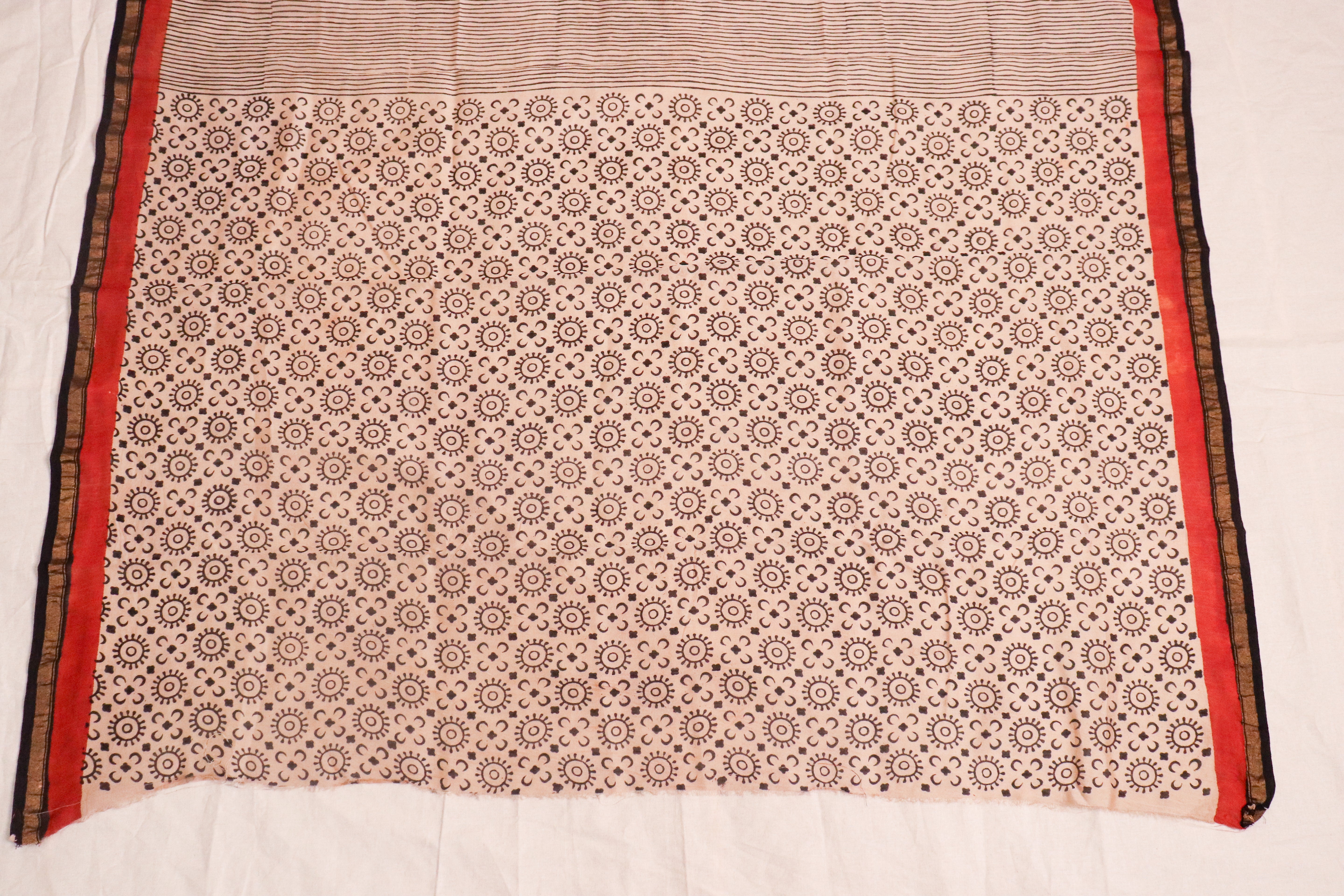 Bagru Blockprinted Chanderi SilkCotton Saree #76
