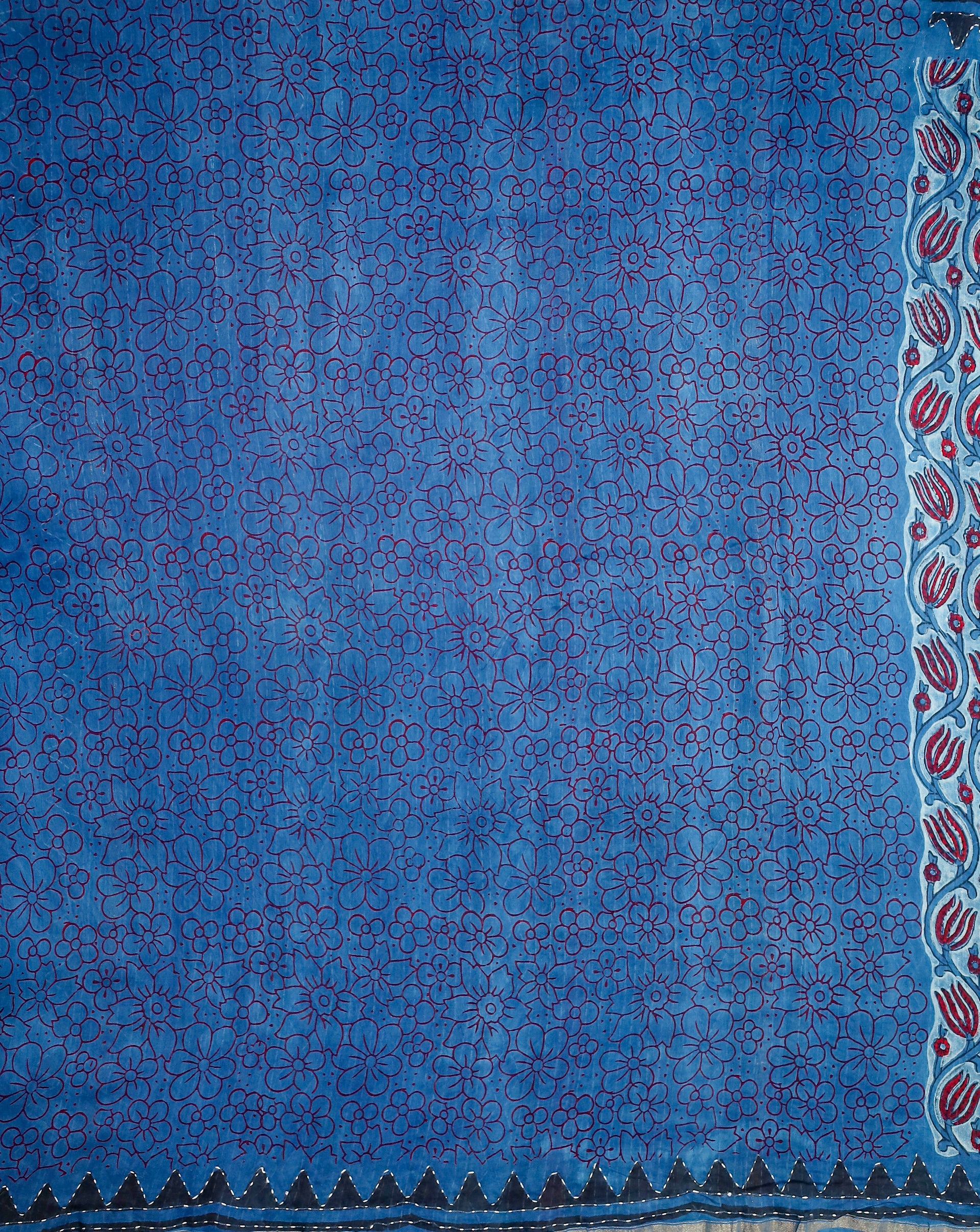 Block printed Chanderi Silk Cotton Saree#17