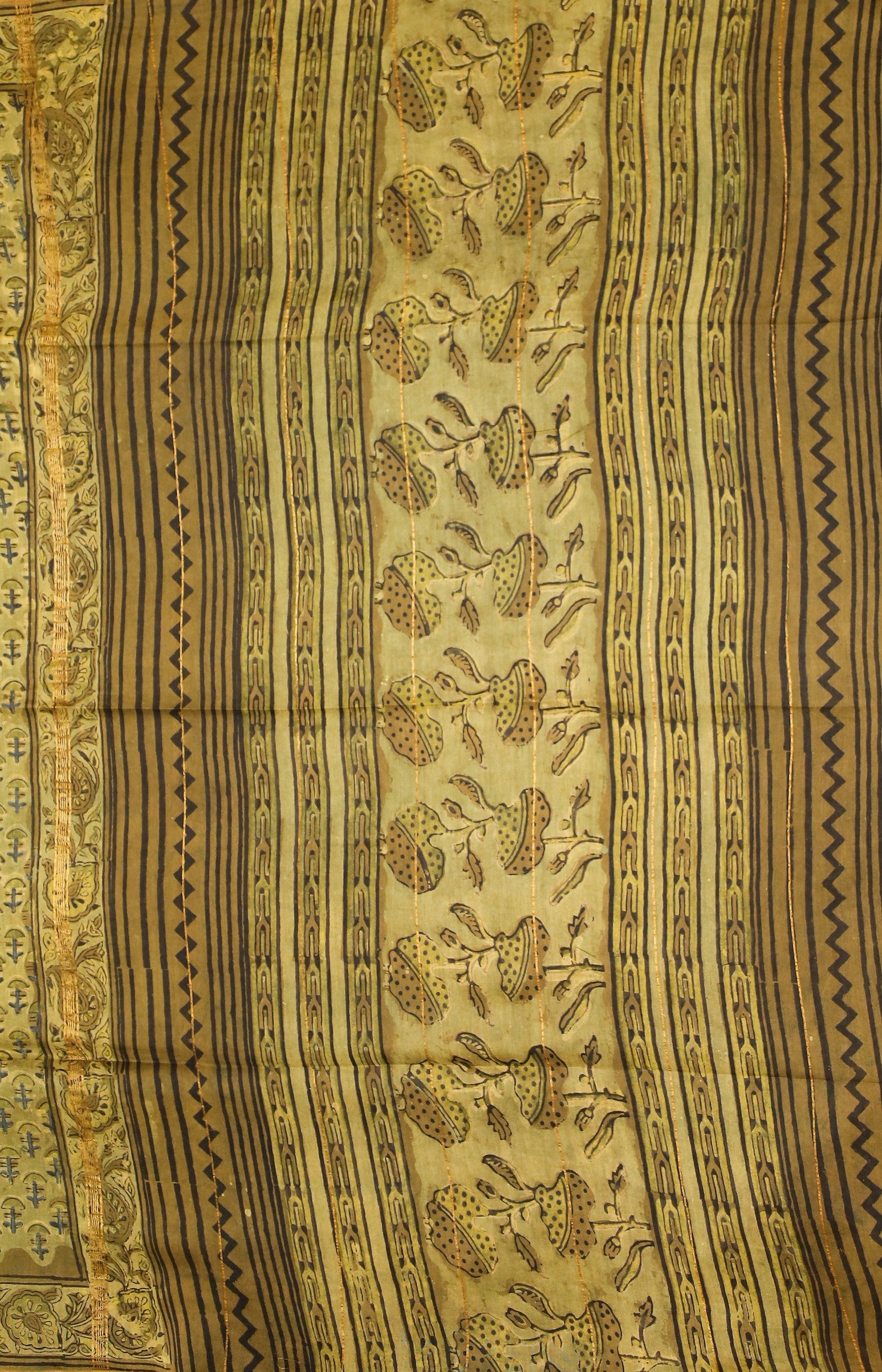 Block printed Chanderi Silk Cotton Saree#18