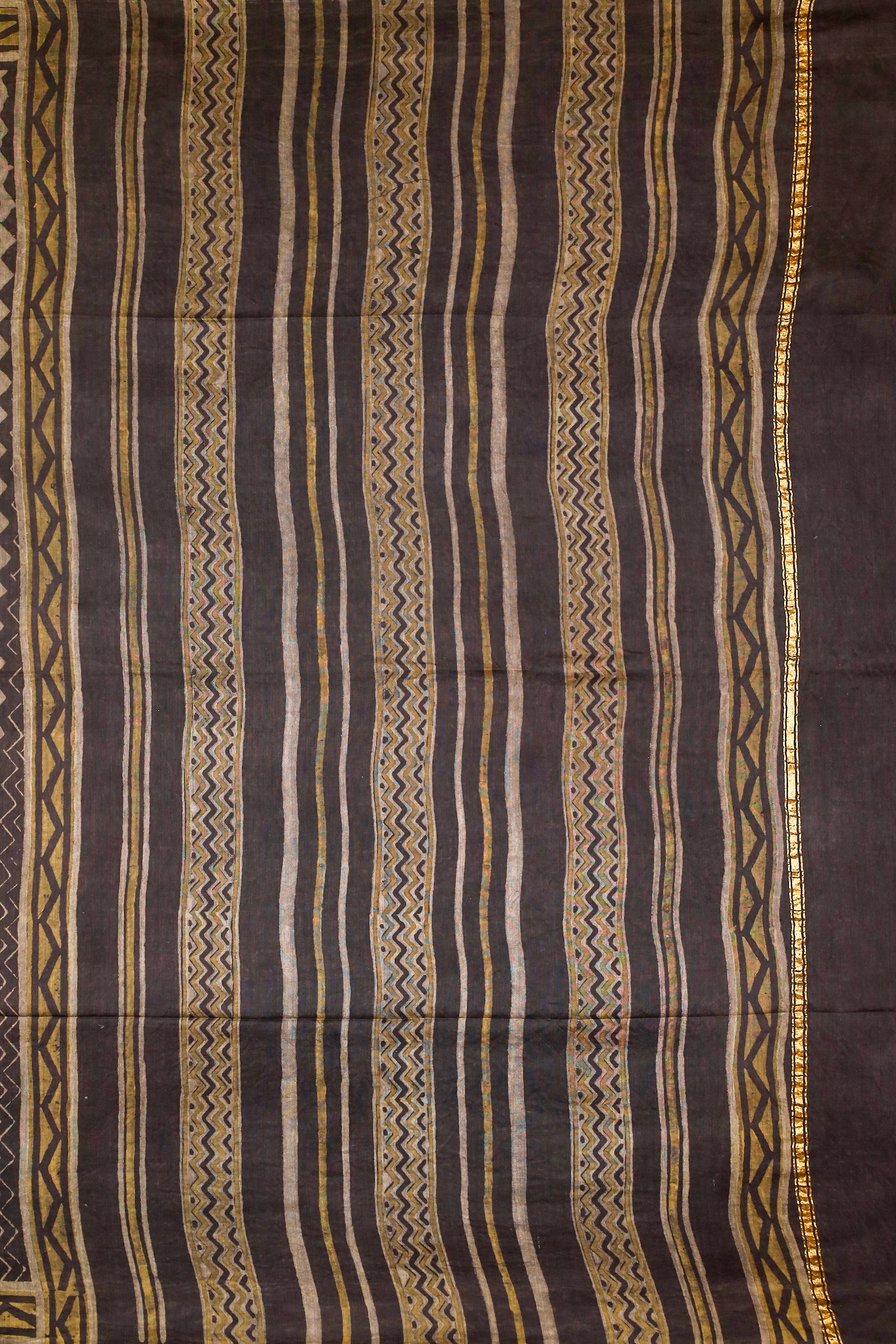Akola Block printed Chanderi Silk Cotton Saree#14