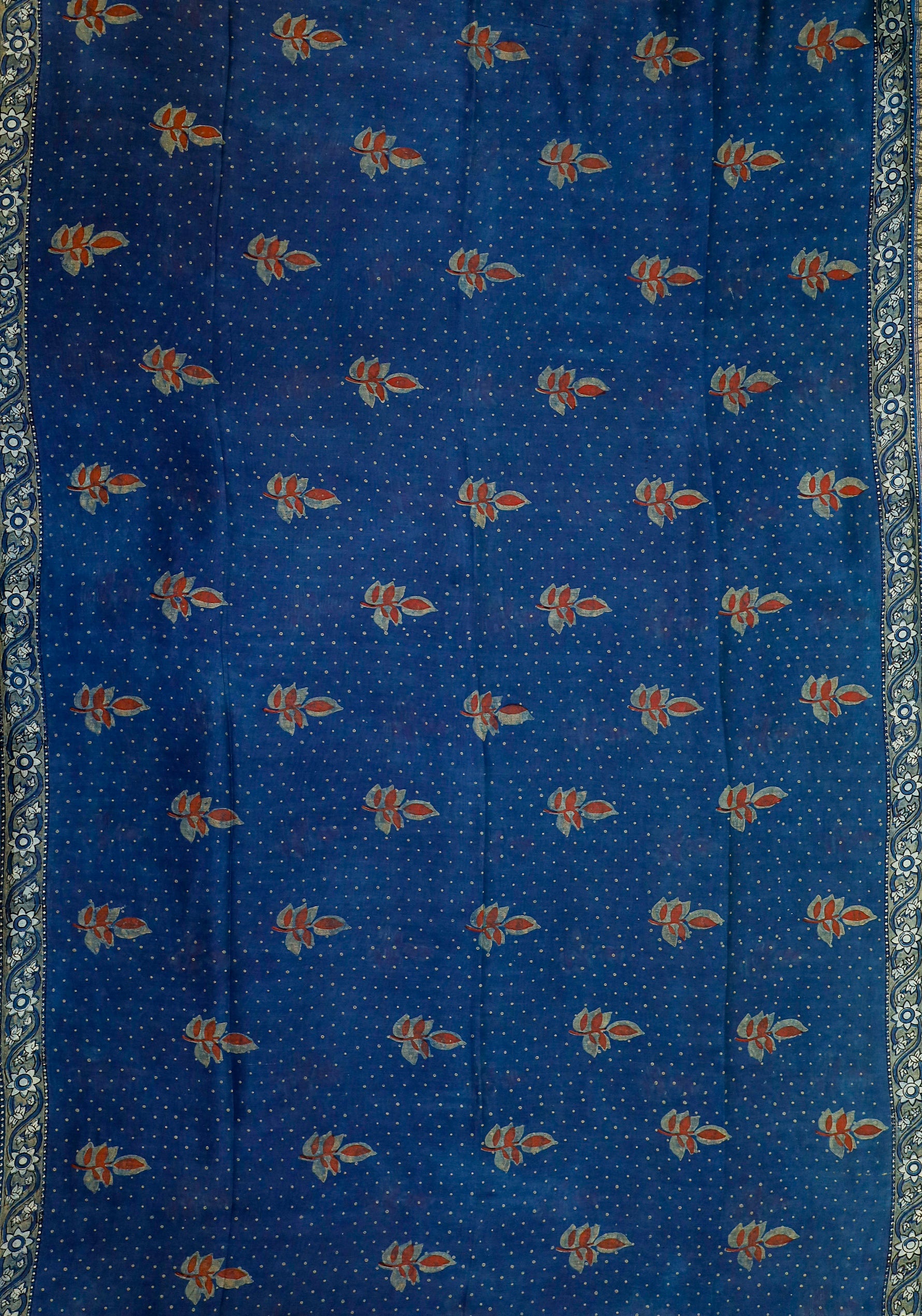 Akola Block printed Chanderi Silk Cotton Saree#15