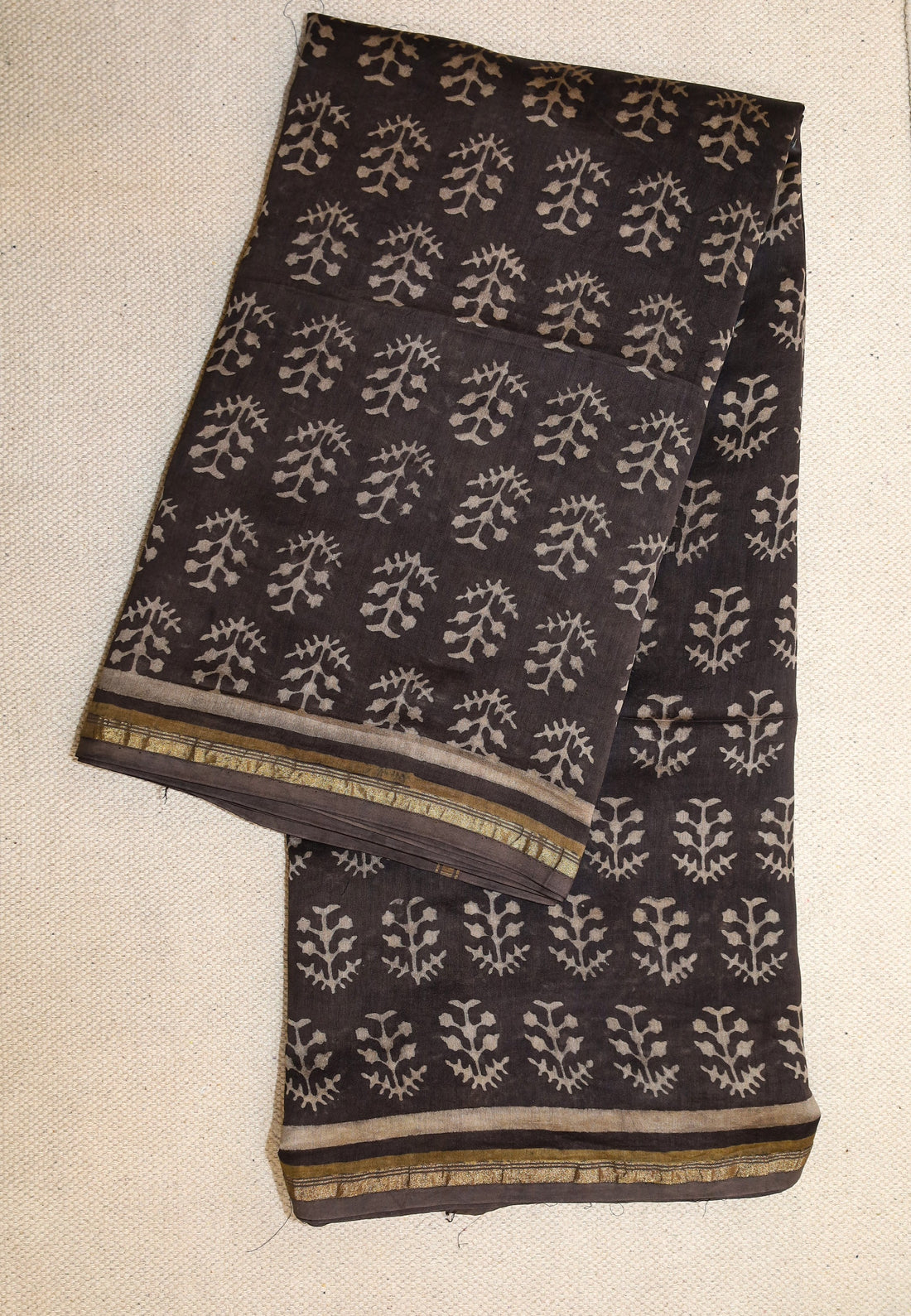 Block printed Chanderi Silk Cotton Saree#16