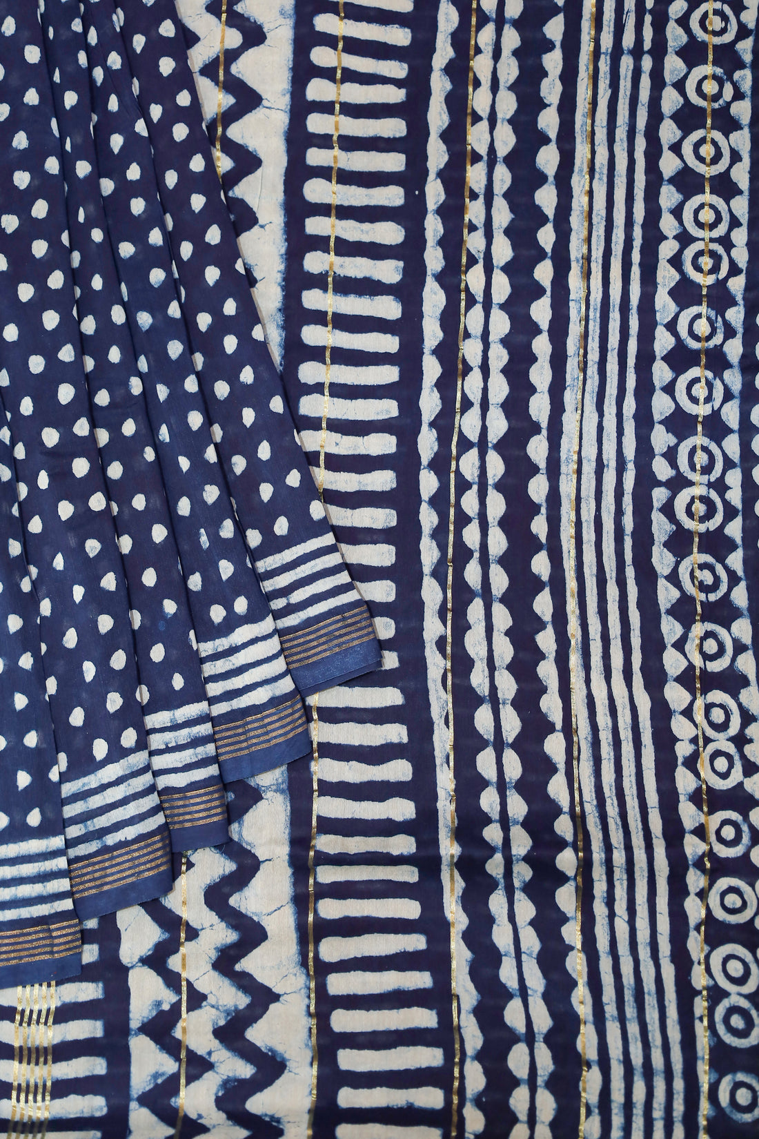 Blue Chanderi Saree # 33