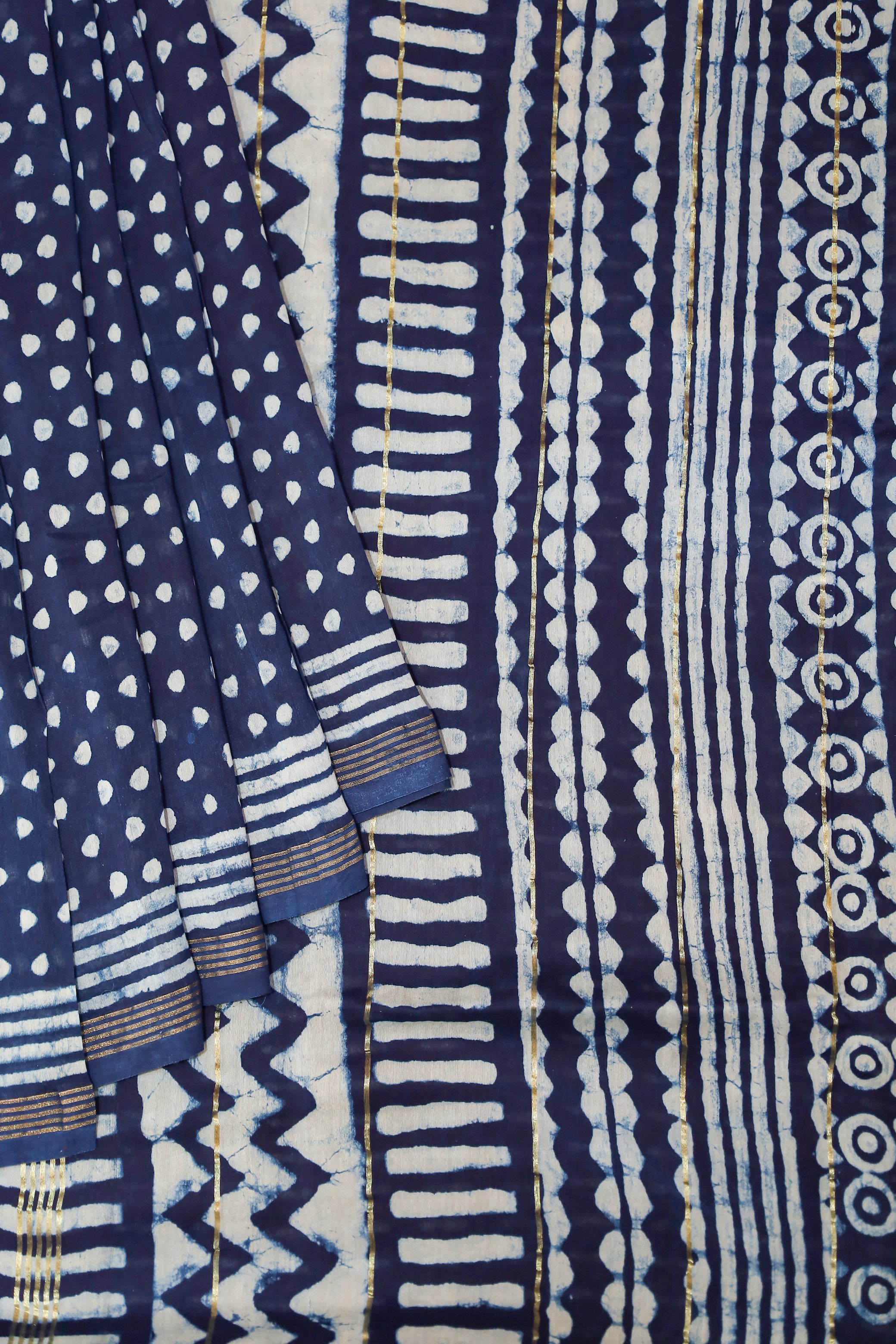 Blue Chanderi Saree # 33