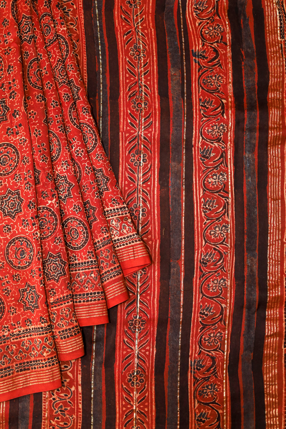 Red Chanderi Saree # 36