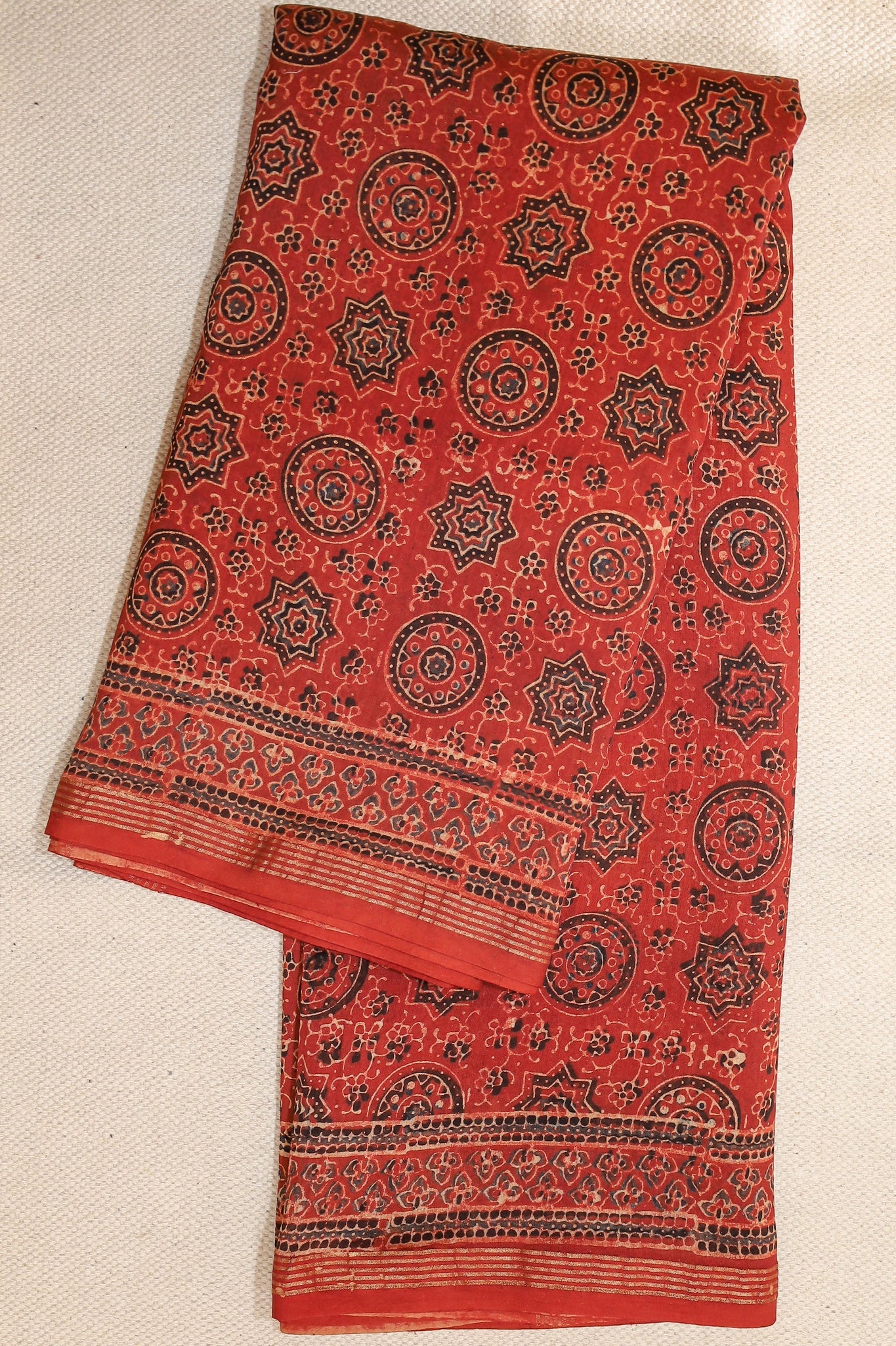 Red Chanderi Saree # 36