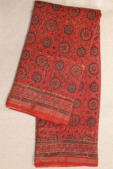 Red Chanderi Saree # 36