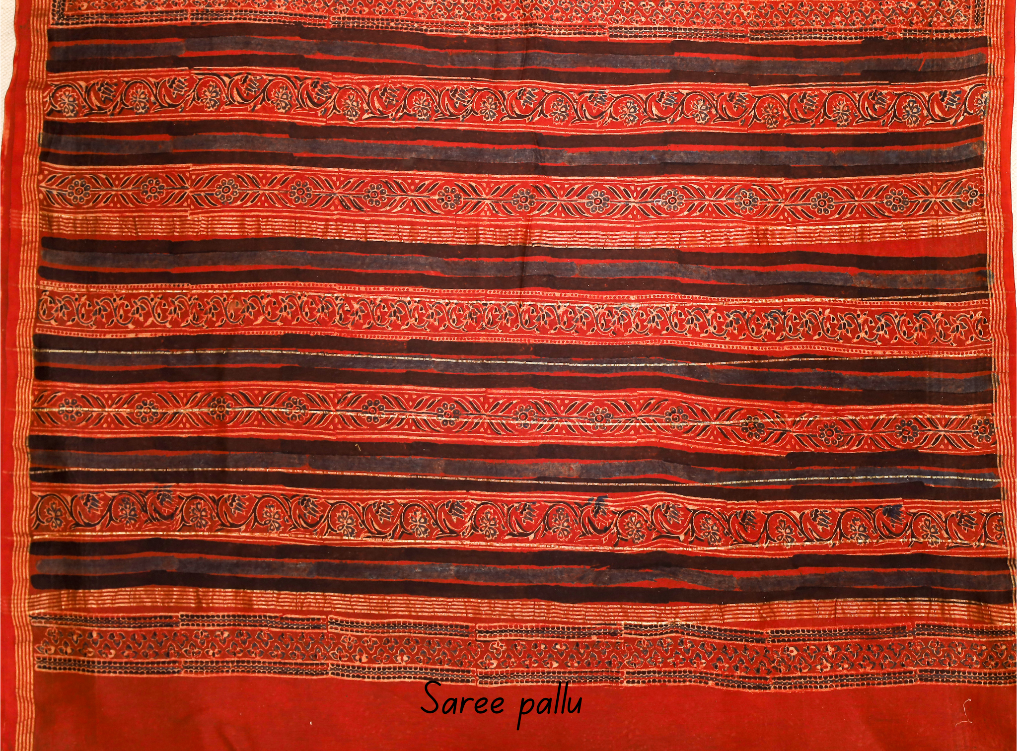 Red Chanderi Saree # 36