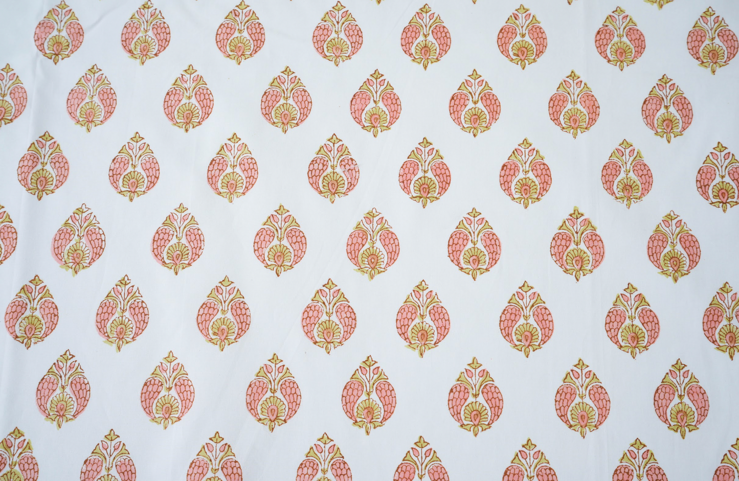 Leafy Peacock| Handblock printed Bedsheet|Double bed: King  Size |400 TC Premium Cotton| Complementing pillow covers