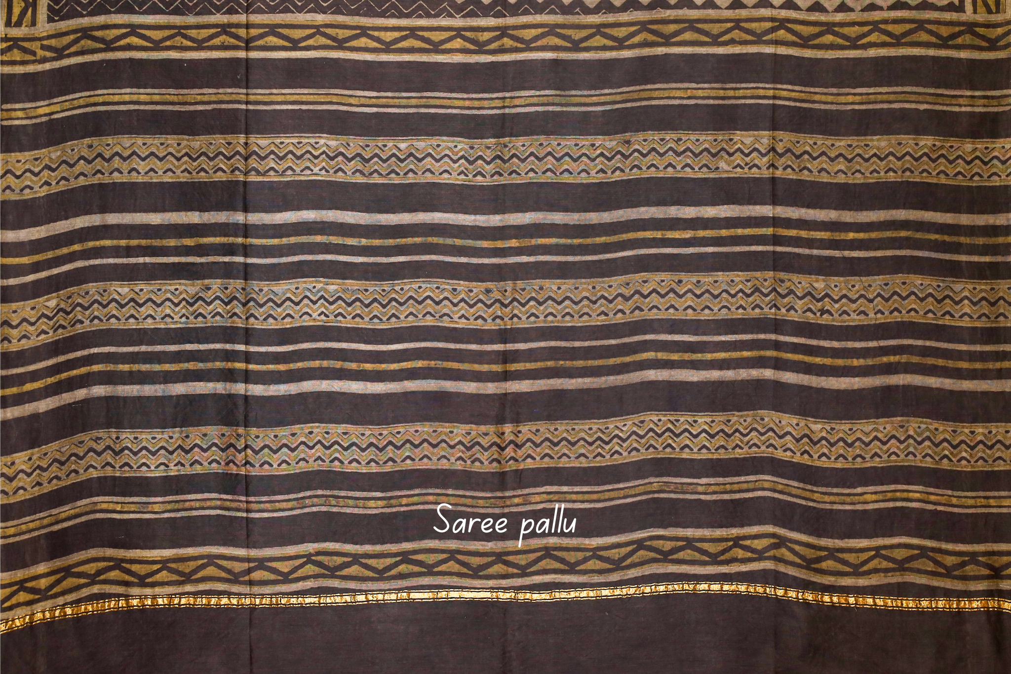 Akola Block printed Chanderi Silk Cotton Saree#14
