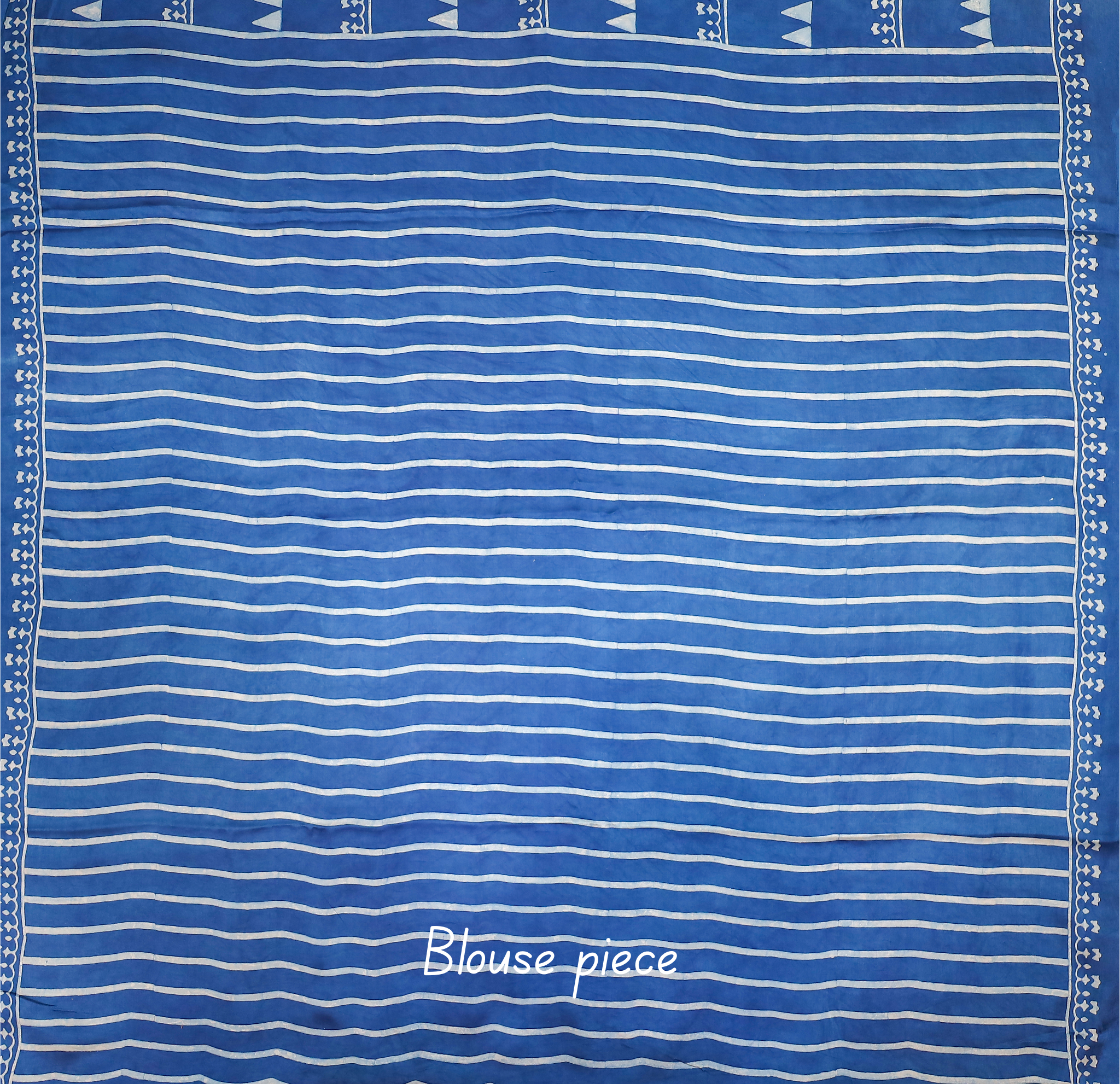 Ajrakh block printed Modal Silk Saree #20