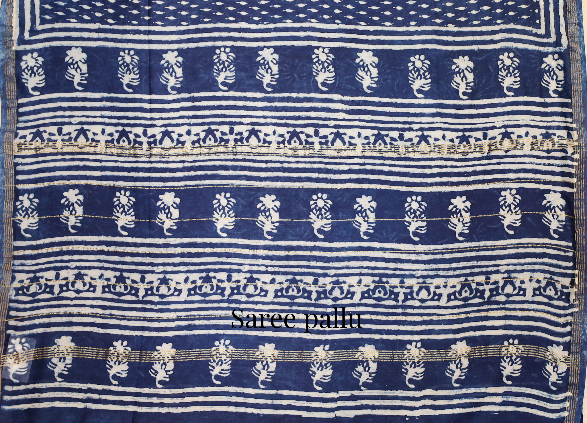 Blue Chanderi Saree # 31